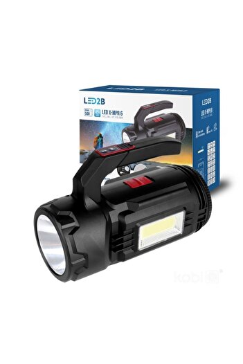 Kobi LED flashlight X-MPR 6, 500lm, cold light (6000 K), tool kit, double light, black,