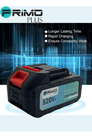 Primo Plus Rechargeable Lithium Battery Replacement for Water Pump, Screwdriver, Air Blower, Electric Saw,520Vf