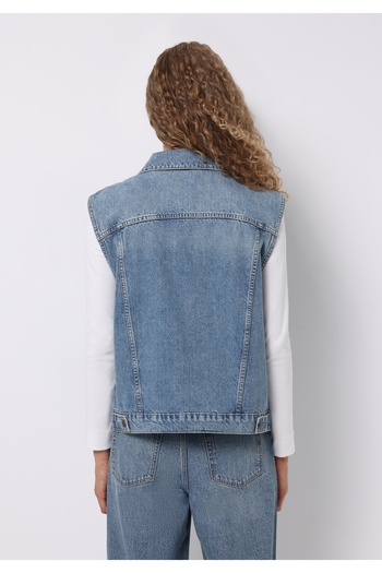 Colin's Oversize Fit Women's Blue Vest