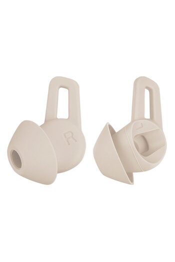 PadForce Silicone Tips for Huawei FreelacePro Bluetooth, Anti-slip, Anti-loss, Precise fit in ear - Beige, L