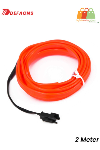 DEFAONS 2M EL Wire LED Light Strip for Car Interior, Neon Glow for Dashboard & Console