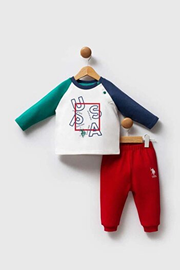 U.S. Polo Assn. U.S. Polo Baby Boy Suit 6-36 Months Red