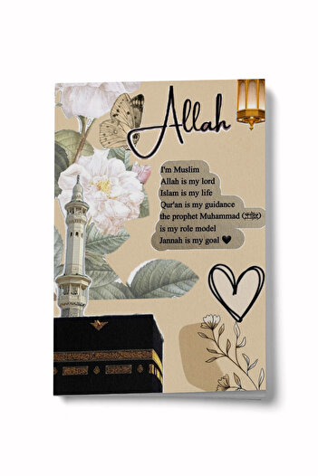 Bi Dünya Haber Collage Series 8 - Our Destination Is Paradise Mini Notebook