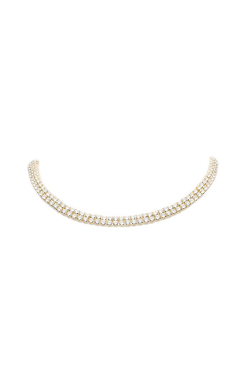 ElectraStore Double Gold Tennis Chocker