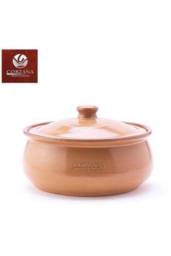 Corzana Healthy Ceramic Cookpot with Lid 1L