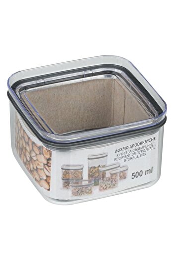 SHOPIENS Food Storage Container Shopiens®, Transparent Plastic, Stackable, 500 ml