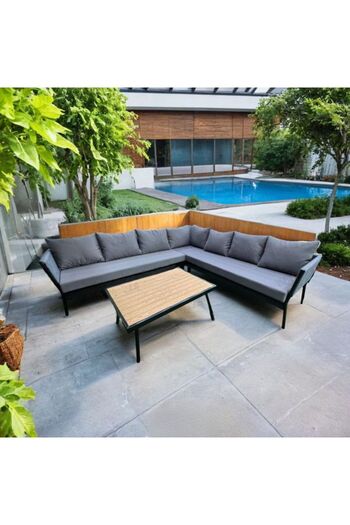 Ebticar 2-Piece Outdoor Seating Set – Gray