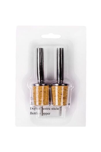 SHOPIENS Set 2 dopuri de sticla cu pluta Shopiens®