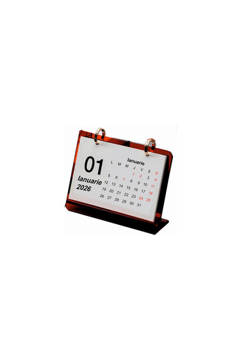Arhi Design AC desk calendar 12 sheets, 1 month/sheet, 145x193 mm, 2 pcs/set, red