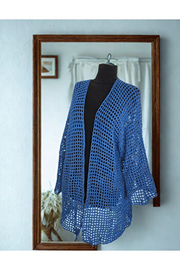lupi Hand-Knitted Fishnet Cardigan