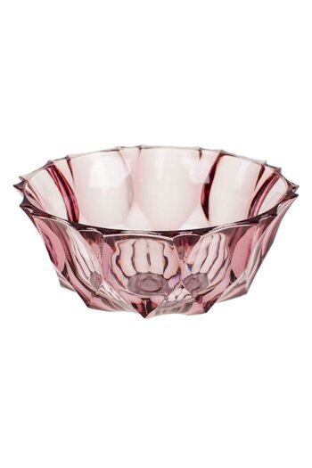 SHOPIENS Serving Bowl from Plastic in Purple Color with Diamond Design, Round, 290 ml