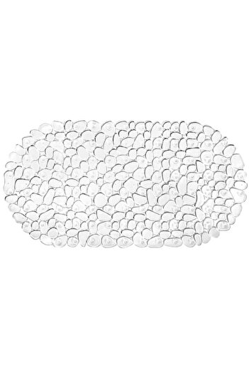 SHOPIENS Non-slip bath mat Shopiens®, transparent stone-look, 68 x 36 cm