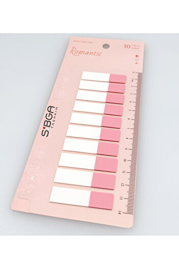 sibga tasarım Transparent Pink Half Postit Post-It Post It. Book Mark Bookmark Post-It Sticker 200 Sheets