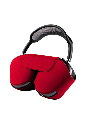 PadForce Protective Case for AirPods Max - Leather, Magnetic, Anti - Scratch/Slip/Shock, Storage - Red