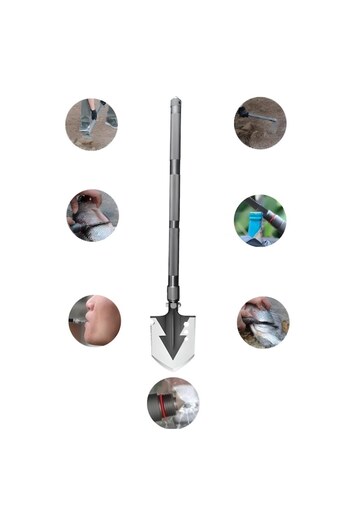 Pronett 12-in-1 Multifunctional Survival Camping Tool with Shovel