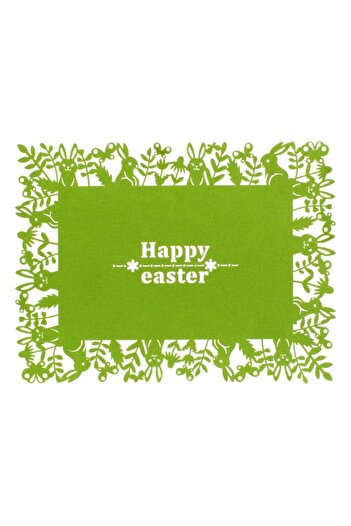 SHOPIENS Decorative Plate Mat Shopiens® Felt Lime Green