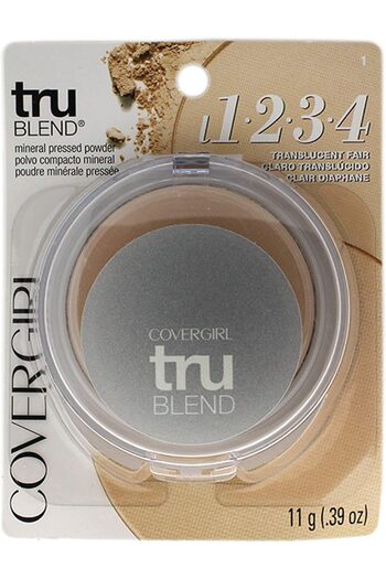 covergirl TruBlend Pressed Powder – 1 Translucent Fair | Lightweight, Blendable, Shine Control Face Powder