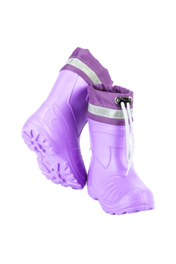 KOLMAX Children's Super Light EVA Boots, Detachable Liner, Size 22, Purple