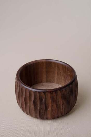 Barine Acacia Wood Bowl 11X6 cm