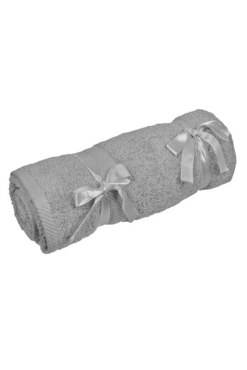 SHOPIENS Cotton Towel Shopiens®, Grey, Absorbent and Soft, 30 x 30 cm