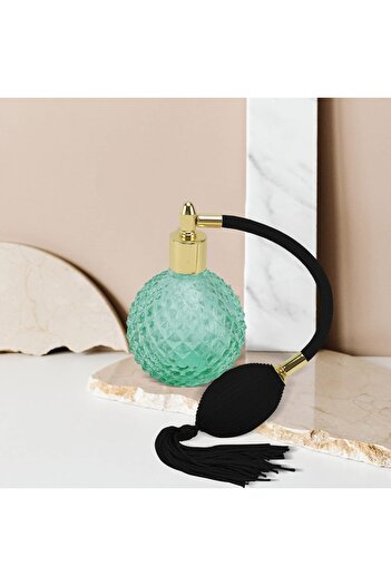 Zamo Perfume Bottle, Zamo®, Green Pump, with Screw-on Sprayer and Cap, Capacity 90ml, Wind Model