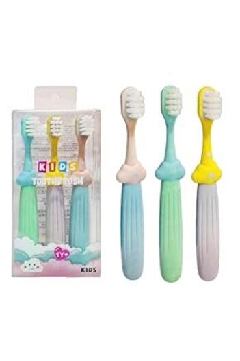 BabyRight FunBlast Kids Gentle Toothbrush - Pack of 3, Soft for Ages 3-6