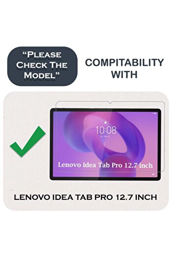 Coolacs Unbreakable Tablet Tempered Glass Screen Protector Compatible with Lenovo Idea Tab Pro Tb373Fu (Zae40060Tr)