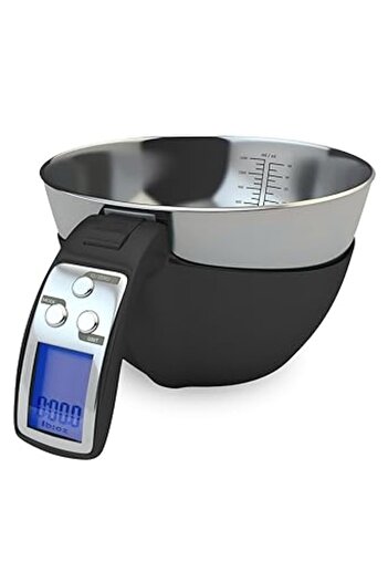 Generic NALACAL Digital Kitchen Food Scale with Removable Stainless Steel Bowl and Measuring Cup, 11lbs Capa