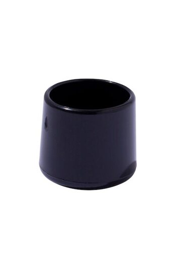 SHOPIENS Set 4 protectie picioare scaune Shopiens, PVC, tip capac, negru, Ø 20 mm
