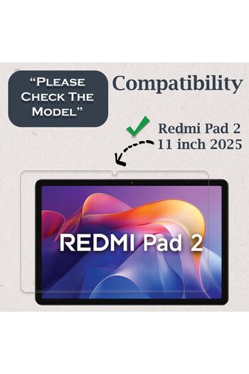 Coolacs Shatterproof Tablet Tempered Glass Screen Protector Compatible with Xiaomi Redmi Pad 2 11 Inch