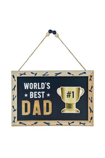 SHOPIENS Suspended Wooden Decoration Shopiens®, 'World's Best Dad'
