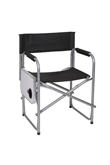 Cady One Durable Aluminum Frame Folding Canvas Camping Chair with Side Table and Cup Holder