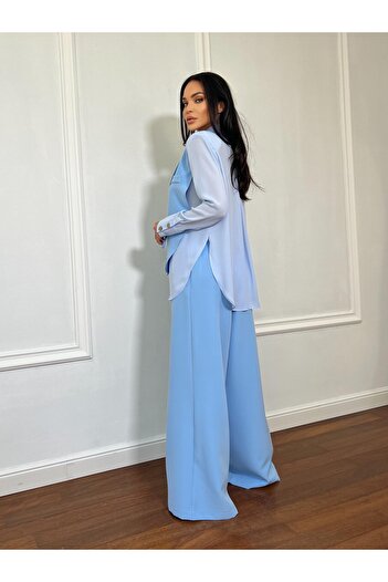 CC STORE SUNSHINE FLOW long two-piece set, reinterpreted shirt and long flared pants