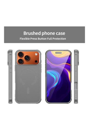 Wtech Apple iPhone 17 Pro Max 5G 2025 Hard Silicone Translucent Stylish Magnetic Magsafe Case Cover