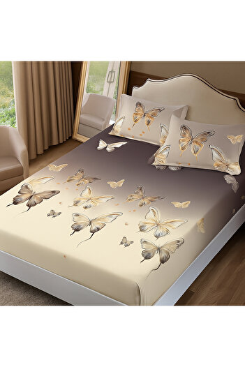 NufJoy Finet Gros Elastic Fitted Sheet Set for Mattress 160x200 cm and 2 Pillowcases 50x70 cm
