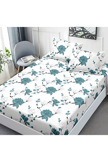 NufJoy Finet Gros Elastic Fitted Sheet Set for Mattress 160x200 cm and 2 Pillowcases 50x70 cm