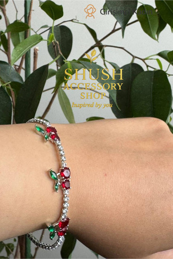 TACTIC Steel Cherry Bracelet - with Zircon Stone
