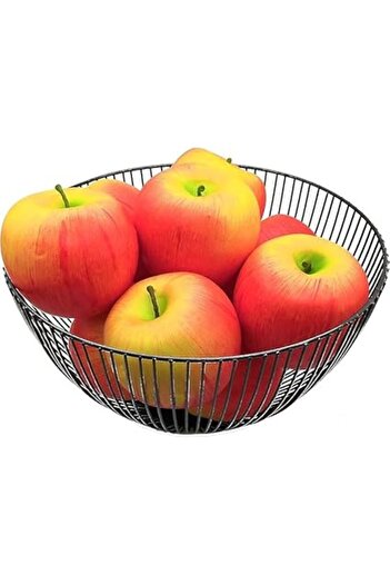 Generic 3 Pcs Artificial Red Apples Fruit Decoration, Lifelike Fake Fruits Toy for Home Kitchen Shop Party D