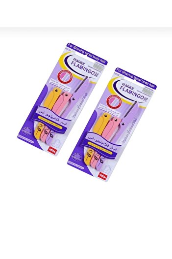 Flamingo Original Feather Flamingo Watermark Face & Body Razors 2 Pack