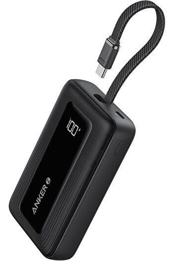 Generic Zolo Power Bank, 10,000mAh 30W High-Speed Portable Charger with Built-In USB-C Cable, Battery Pack