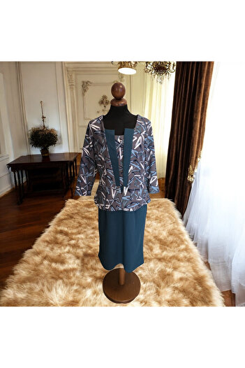 Ie Traditionala Turquoise dress Georgy