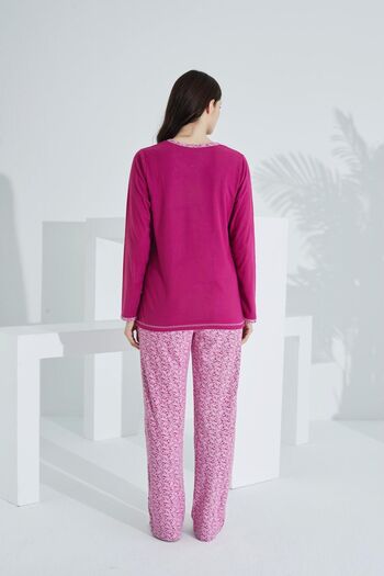 troise etoile Velvess Ekstra Yumuşak Kumaş Pijama Takımı 98142