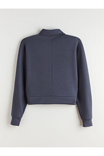 LC Waikiki Polo Neck Women's Zippered Sweatshirt