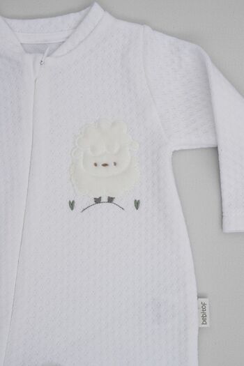 Yumilio Cute Animals Collection Cute Lamb Pattern Zippered Baby Sleeping Bag