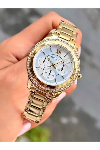 Ferrucci Women's Wristwatch Original Watch Steel Band Waterproof 2 Years Warranty Bracelet Gift