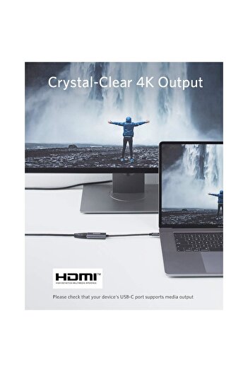 Anker Adaptor PowerExpand+ USB-C to HDMI, Aluminum, 4K 60Hz