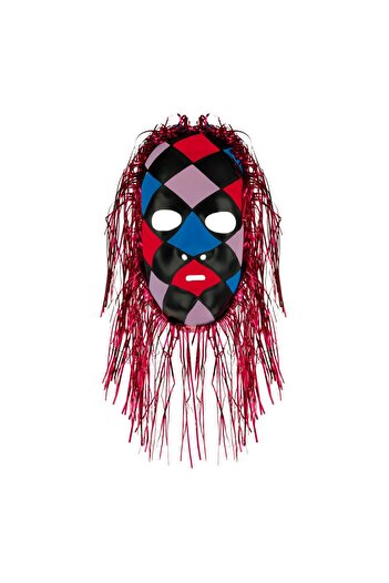 OEM Plastic Mask Metallic Hair