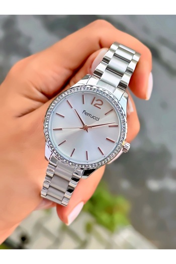 Ferrucci Women's Wristwatch Original Watch Steel Band Waterproof 2 Years Warranty Bracelet Gift
