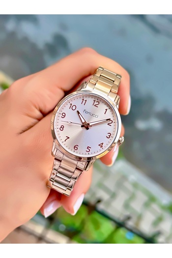 Ferrucci Women's Wristwatch Original Watch Steel Band Waterproof 2 Years Warranty Bracelet Gift