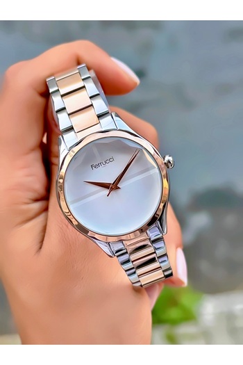 Ferrucci Women's Wristwatch Original Watch Steel Band Waterproof 2 Years Warranty Bracelet Gift